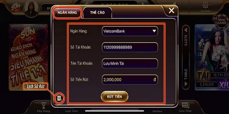 rút tiền Sunwin Hướng dẫn chi tiết cách rút tiền Sunwin